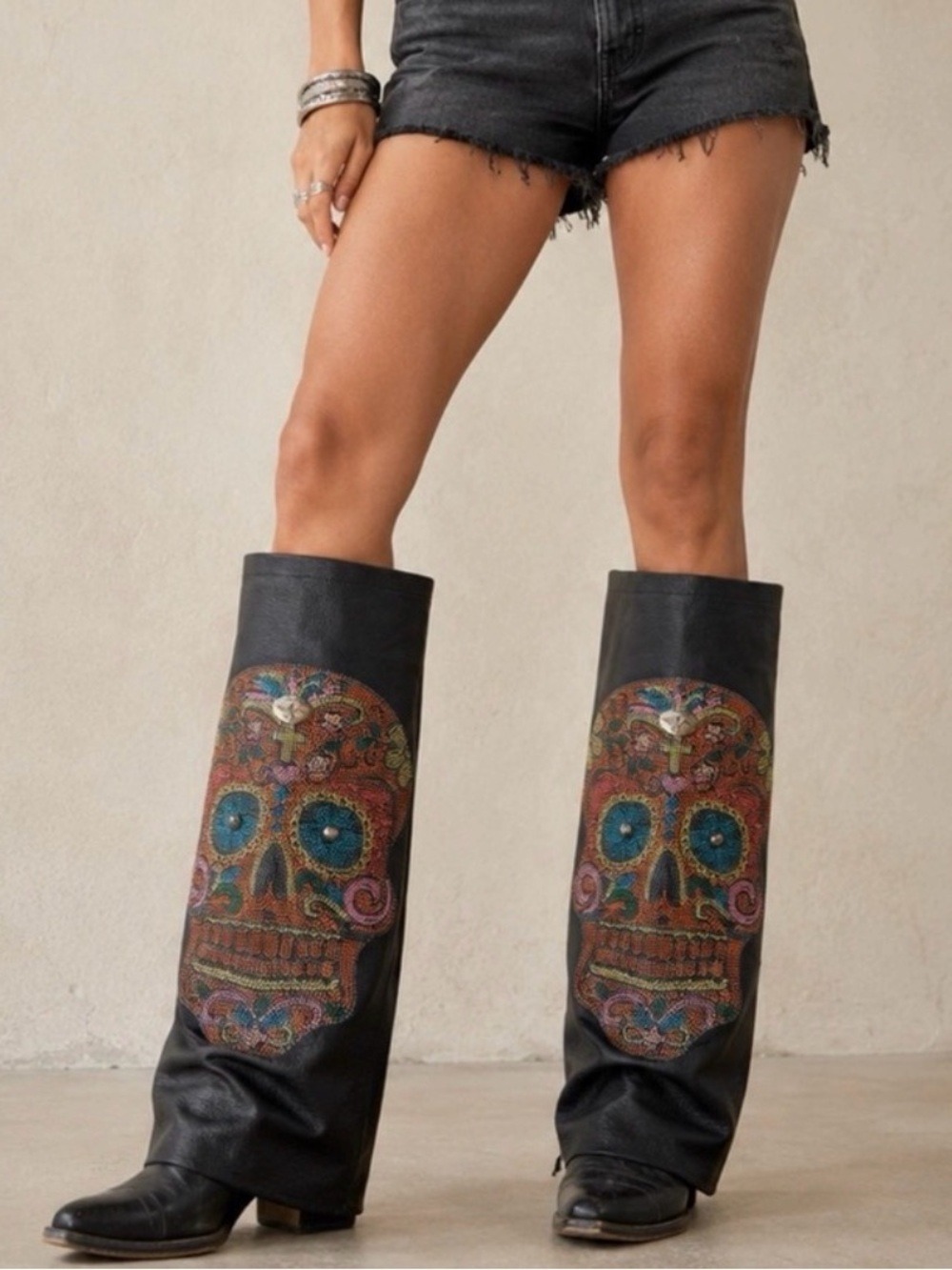 Boot Rugs Sugar Skull Boot Covers